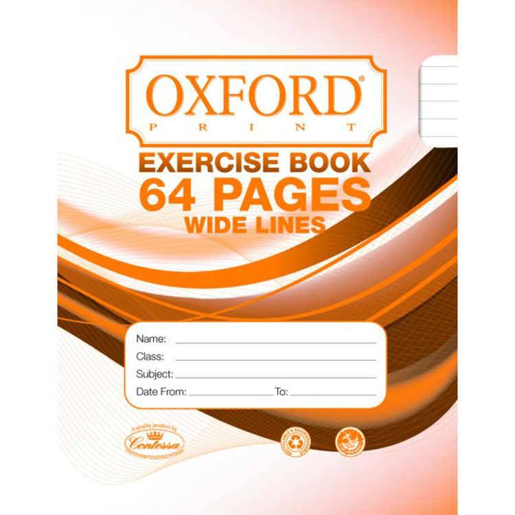Picture of 2113-EXERCISE BOOK 64 WIDE LINES-OXFORD